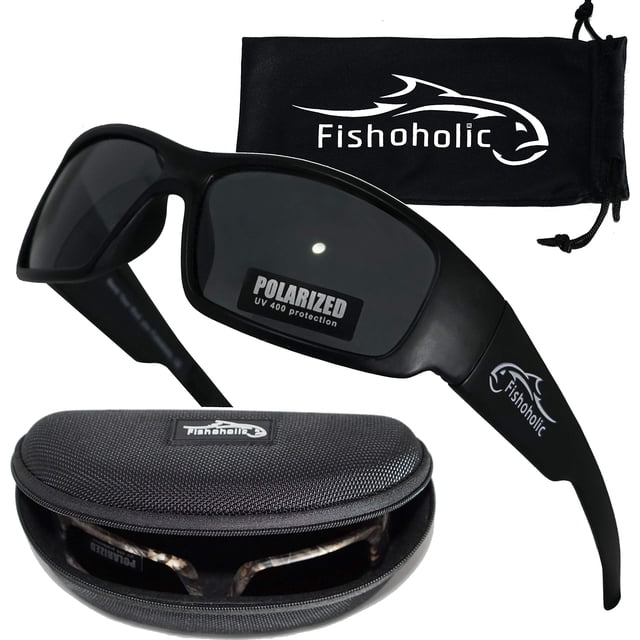 Lentes de Sol Fishoholic Polarizados para Pesca UV400 con Estuche y Bolsa