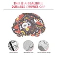 thumbnail image 5 of Kdxio Foxes Print Shower Cap for Women,Elastic and Reusable,Double Waterproof Layers Bathing Hat, 5 of 9