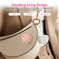 thumbnail image 3 of 2pack Rechargeable Purse Light Automatic Sensor Handbag Light Touch Activated Heart LED Lamp Mothers Day Gift (Pink+White), 3 of 11