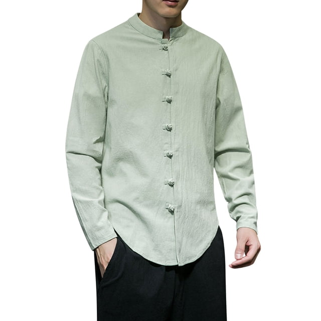 Camisas s Para Hombre De Vestir Camisa de manga larga para hombre Camisa casual con cordón de moda Camisa medieval masculina (GN1, XXL)