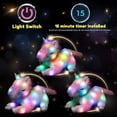 thumbnail image 4 of Unicornio de peluche LED Hopearl con 3 unicornios bebés, 4 of 7