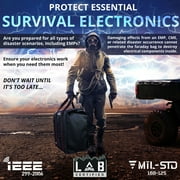 Mission Darkness T10 Faraday Bag for Computer Towers & XL Electronics (Gen 2) Device Shielding for Digital Forensics, EMP Protection, Data Security, Anti-hacking & Anti-tracking Assurance