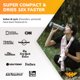 thumbnail image 4 of Toalla de viaje Hero Travel Supply, 102 x 183 cm, microfibra rosa, 4 of 7