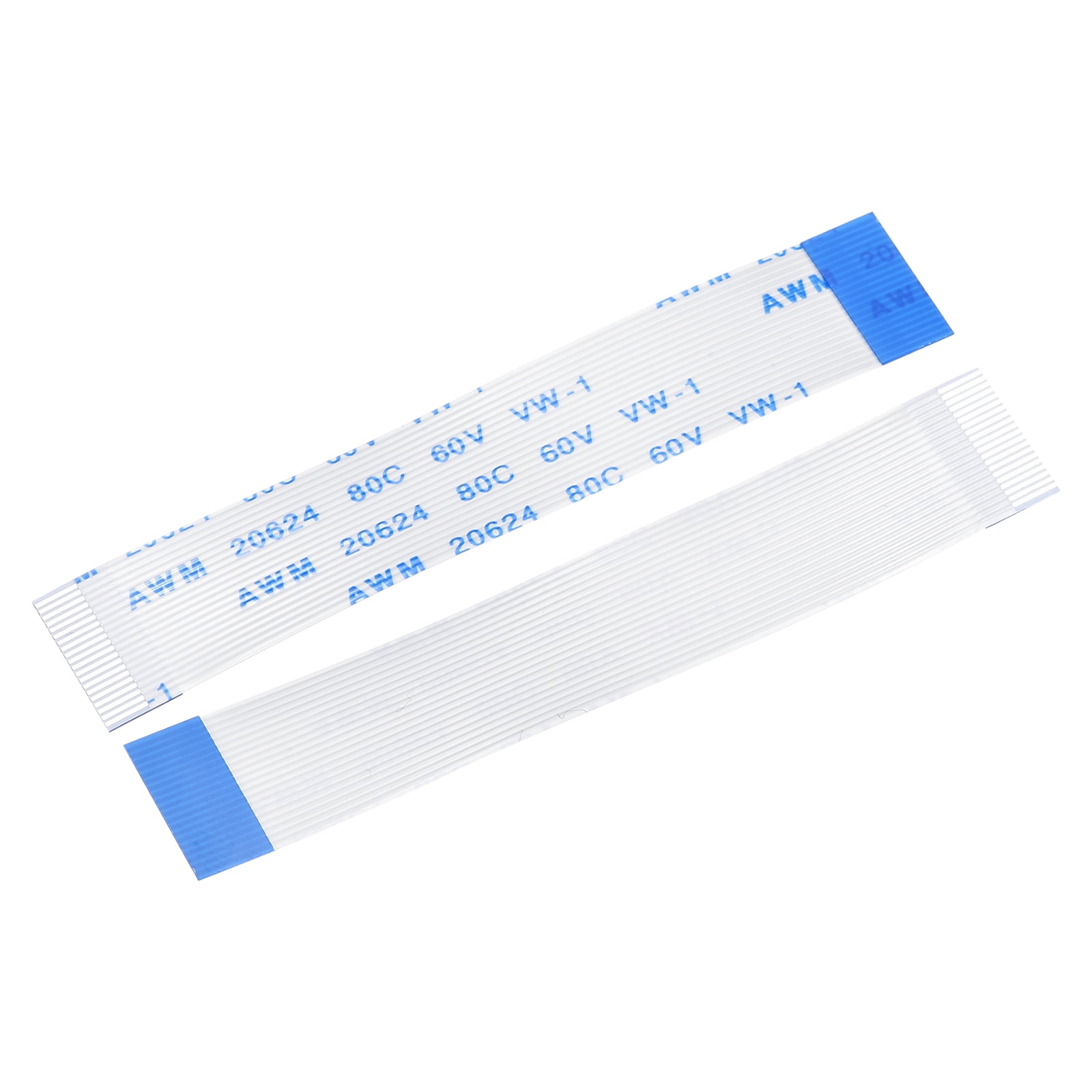 Uxcell FFC Ribbon Flat Flexible Cable 20 Pin 0.5mm 60mm (B Type) for