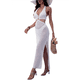 thumbnail image 1 of Vestido con Escote en V para Mujer, Estilo Halter, Sin Espalda, con Cintura Ahuecada XL, 1 of 9