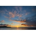 thumbnail image 2 of Jones, Adam 24x17 Black Ornate Wood Framed with Double Matting Museum Art Print Titled - Sunset over Pacific Ocean-Santiago Island-Galapagos Islands-Ecuador, 2 of 4