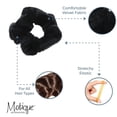 thumbnail image 4 of Velvet Solid Scrunchies - Set of 2-Black, 4 of 5