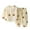 Coffee, variant on Boys Outfits Kids Thin Double Layer Gauze Long Sleeve and Knickerbockers Home Set Boys' Clothing Sets Beige 12-18 Months