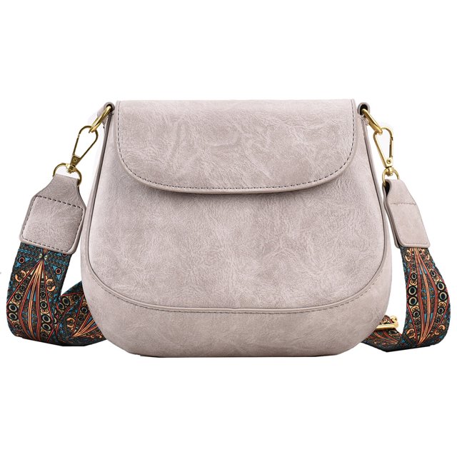 Bandolera Mujer PU Cuero Retro Sling Mujer Commute Gris