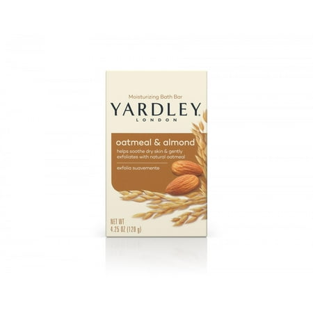 - Yardley London Naturally Moisturizing Bath Bar, Oatmeal & Almond, 4.25 Oz Bar
