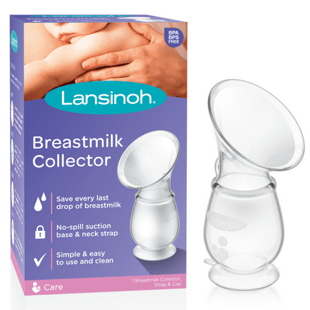 Lansinoh Breastmilk Collector, Milk Saver for Breastfeeding, Comfortable & Secure, 100% Food Grade (Best Breast Pump Bag)