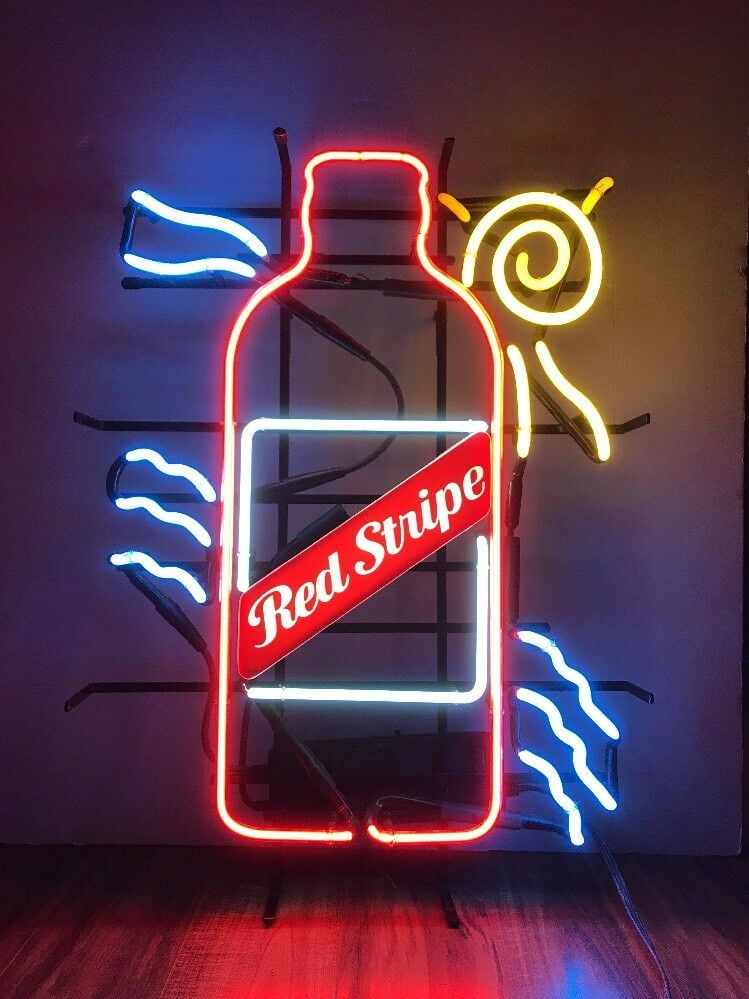 New Fat Tire Belgian Beer Red Color Bar Neon Light Sign 24"x20" 