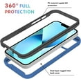 thumbnail image 2 of Case for Samsung Galaxy A54 5G for Women Men, Shockproof Samsung A54 5G Case Clear Phone Case Support Wireless Charging Protective Cases (Navy Blue), 2 of 14
