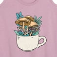 thumbnail image 3 of Instant Message - Coffee Cup Flowers - Women's Racerback Tank Top, 3 of 6