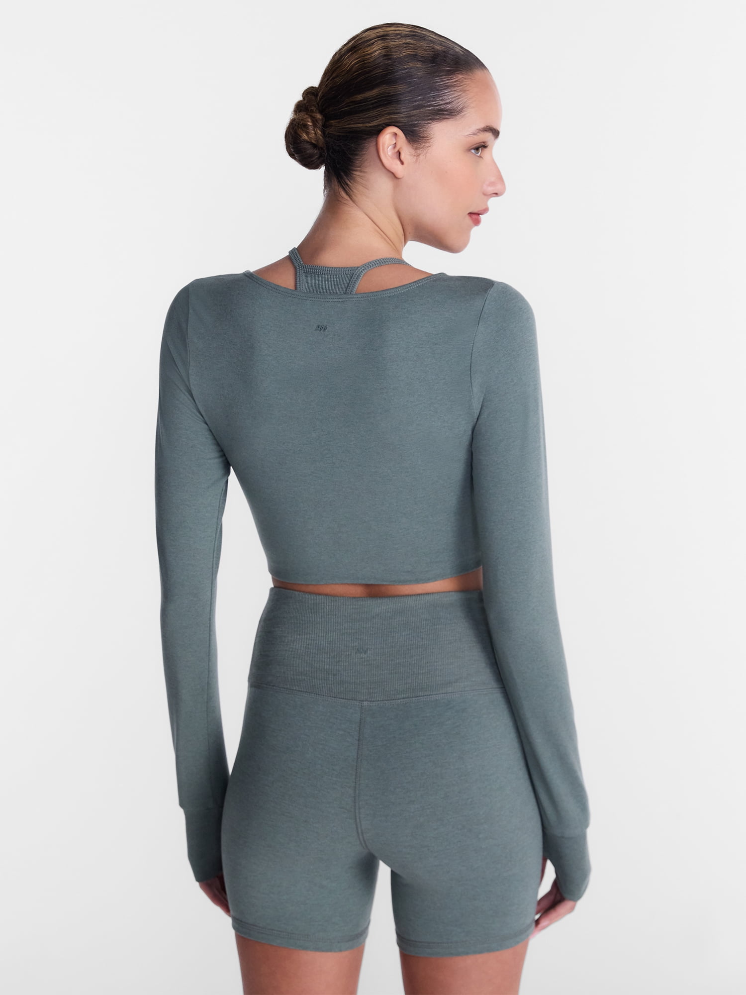 Athletic Works Women's ButterCore Wrap Top with Built In Bra, Sizes XS-XXXL