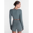 thumbnail image 4 of Athletic Works Women's ButterCore Wrap Top with Built In Bra, Sizes XS-XXXL, 4 of 6
