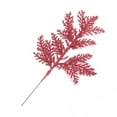 thumbnail image 4 of 5pcs Christmas Glitter Leaves Simulated Tree Branch DIY  Tree Wreath Hanging Decor Pendant Scrapbooking for Home, 4 of 9