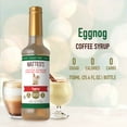 thumbnail image 2 of Matteo's Sugar Free Coffee Syrup, Eggnog, 750mL, 0 Calories, 0 Sugar, (Single Bottle), 2 of 5