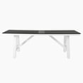 thumbnail image 2 of WestinTrends Cape May 90" HDPE Rectangle Outdoor Patio Dining Table With Umbrella Hole and Metal Frame, Gray, 2 of 15