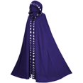 thumbnail image 1 of Capa con capucha gótica Vintage Medieval para hombres y mujeres, capa de Halloween, capa de vampiro, diablo, mago, bata vikinga, vestido de fiesta, disfraz de Cosplay, 1 of 3