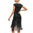 thumbnail image 4 of Njagoc3 Womens Sleeveless Embellished Flapper Dress, Art Deco, Vintage Party & Dance Outfit, 4 of 6