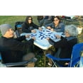 thumbnail image 3 of Bene Casa Foldable Domino Table with Built-In Drink Holders, 38” x 38”, White, 3 of 9
