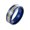 Blue Gold Leaf, variant on Titanium Steel Fluorescent Double Dragon Ring, Unisex Simple Style, Mosaic Decorations, Factory Direct