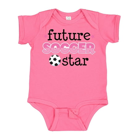 

Inktastic Future Soccer Star Girls Gift Baby Girl Bodysuit