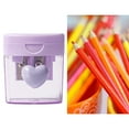 thumbnail image 3 of Heart Pencil Sharpeners Bulk Colored Pencil Sharpener Handheld Small Cute Pencil Sharpener Manual Green Purple Pink Pencil Sharpeners with Cover 2 Holes for Students Classroom Office Supplies, 3 of 5