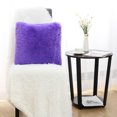 thumbnail image 3 of PiccoCasa 2Pcs Decorative Throw Pillow Cover Faux Fur Cushion Cover, Purple 2pcs，20"x20", 3 of 6