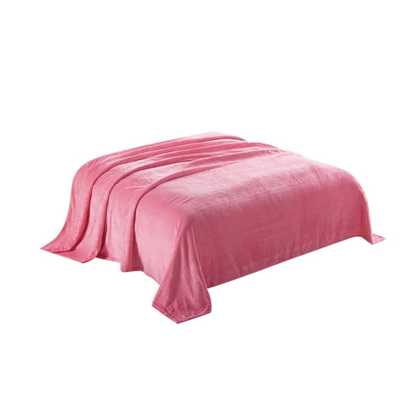 Mother's Day Gift's,Soft Microfiber Flannel Blanket for Couch, Bed, and Sofa, Warm for All Seasons, 150x200CM, | 100%Polyester, Watermelon Red-905 $BS$3