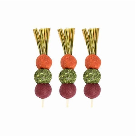 Lazsy 3x3x Hamste Chew Toys Teeth Care Natural Pet Teeth Grinding Toys for Squirrels Candied Haws