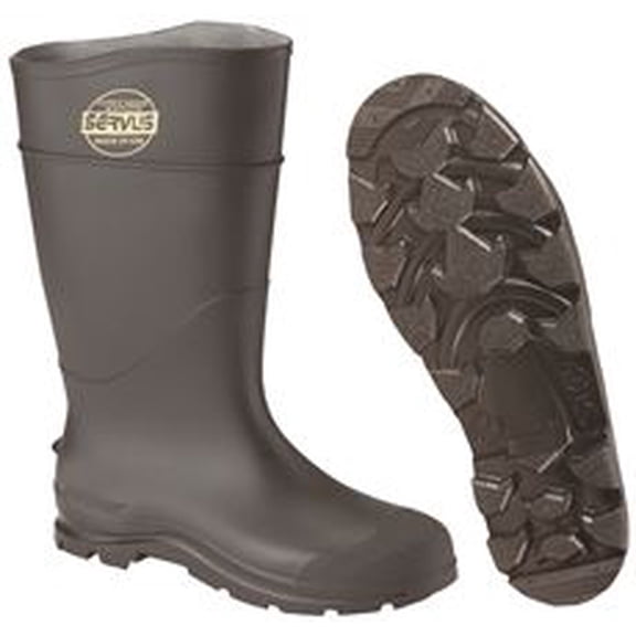 HONEYWELL SERVUS 18821/6 Knee Boots,Sz 6,16" H,Black,Stl,PR