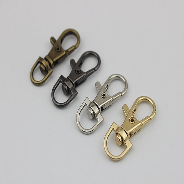 Hebilla de gancho, llavero de oro claro, hebilla de langosta grande, hebilla de perro, conexión para equipaje, bolso, accesorios de hardware
