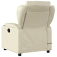 thumbnail image 5 of vidaXL Massage Recliner Chair Cream Faux Leather, 5 of 10