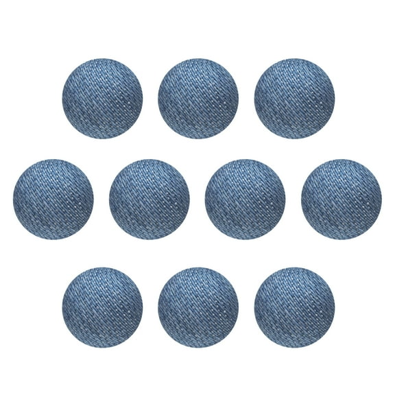 Uxcell 10pcs 18L Fabric Cloth Covered Button 11.5mm 15/32" Plastic Shank Round Sewing DIY Buttons Craft Replacement Button for Sewing Clothing Suits Coats Blouses Sweaters, Sky Blue