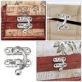 thumbnail image 2 of 20pcs Vintage Metal Hasp Latch Lock for Wood Boxes and Doors Silver Tone Antique Style Small Size, 2 of 7