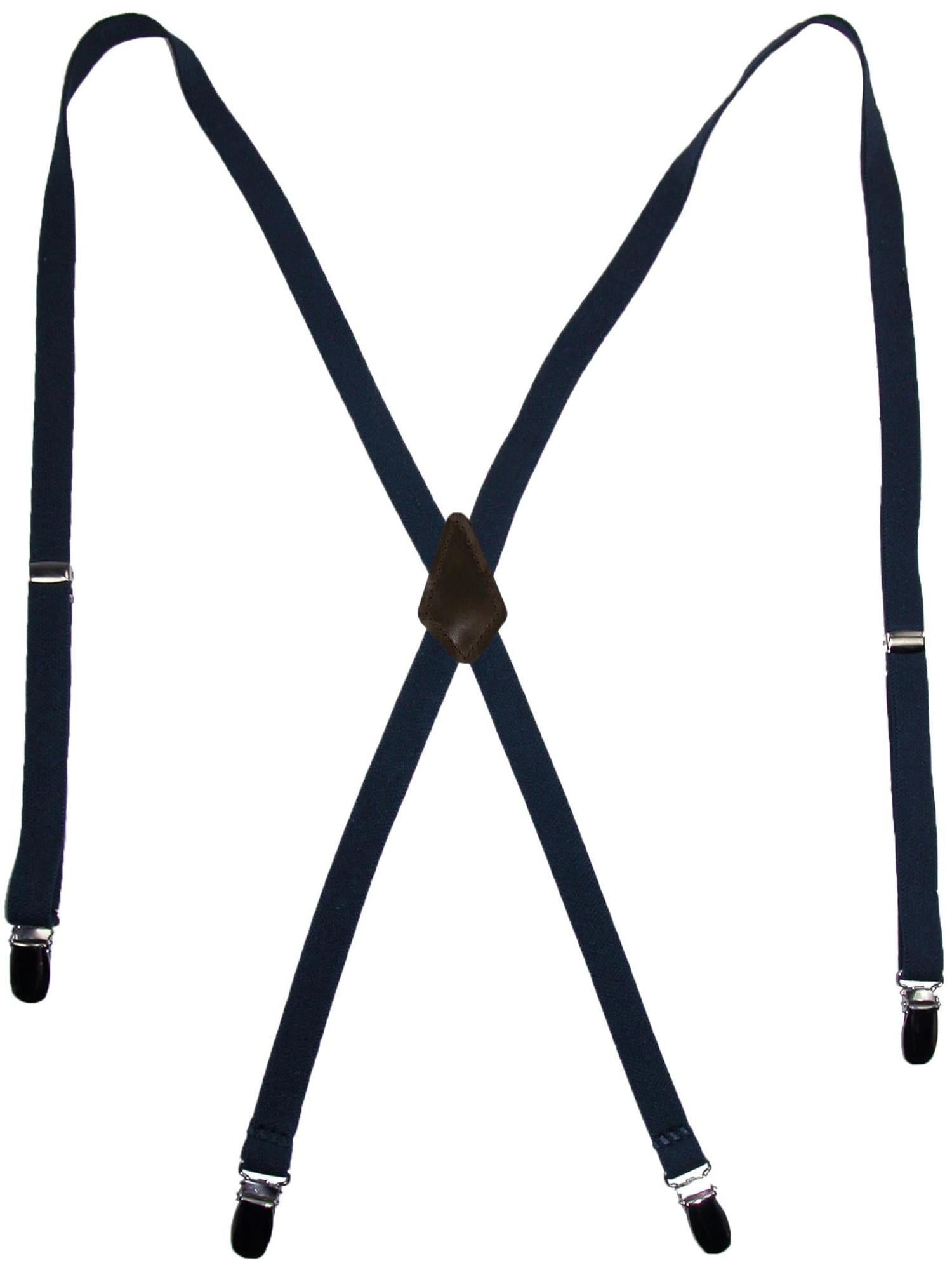 CTM® Elastic Clip-End 1/2 Inch Skinny Urban Suspenders (Women's ...