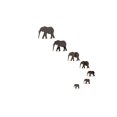thumbnail image 1 of Elefante 3D espejo etiqueta de la pared DIY acrílico Animal espejo calcomanías extraíble decoración del hogar papel tapiz 7 piezas Vogacara JJ11046-03, 1 of 3