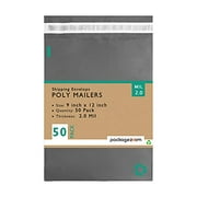 100% Recycled Poly Mailers 9x12 Padded Envelopes 50 Pcs Eco Friendly Shipping Envelopes 2.0 Mil