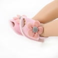 thumbnail image 4 of GYRATEDREAM Infant Baby Girls Summer Flower Sandals Open-Toed Shoes Soft Non-Slip Sole Princess Flat Shoes 0-18 Months, 4 of 9