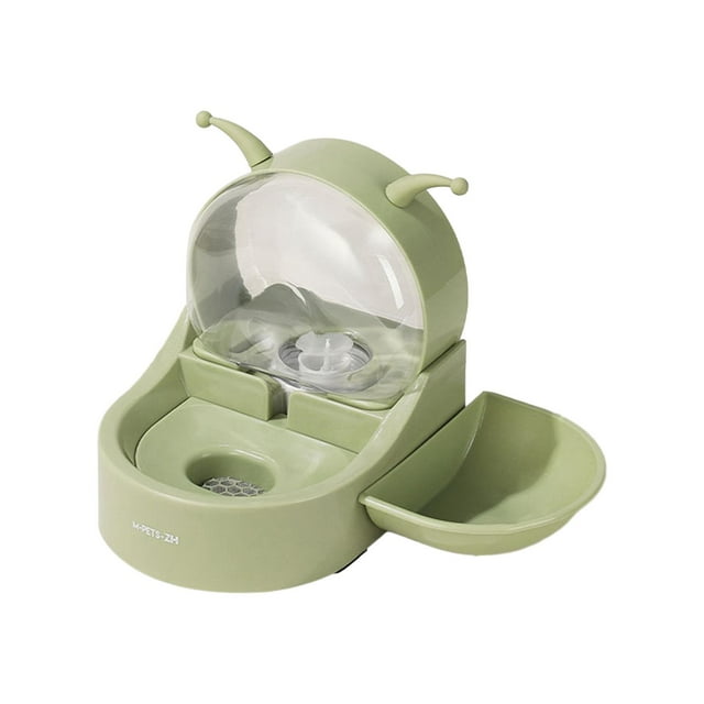 Cuenco y alimentador de agua 2 en 1 para gatos, bebedero automático para gatos, suministros para mascotas, cuenco de comida para mascotas con fondo