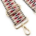 thumbnail image 3 of LAICAIW Grand Bandoulière Réglable Ceinture de Remplacement Style Guitare Sac à Bandoulière Sac à Main Sangle Multicolore en Toile (Grand : 1,97 Pouces(5CM)) (Color32), 3 of 5
