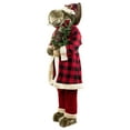 thumbnail image 3 of Northlight Moose Santa Claus Standing Christmas Figure - 48", 3 of 5