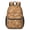Dog Paw Print and Bone Brown, variant on Boston Terrier Orange Pattern 17" Waterproof Oxford School Backpacks for Teens, S-Shape Padded Straps, for School, Travel, Hiking, Camping