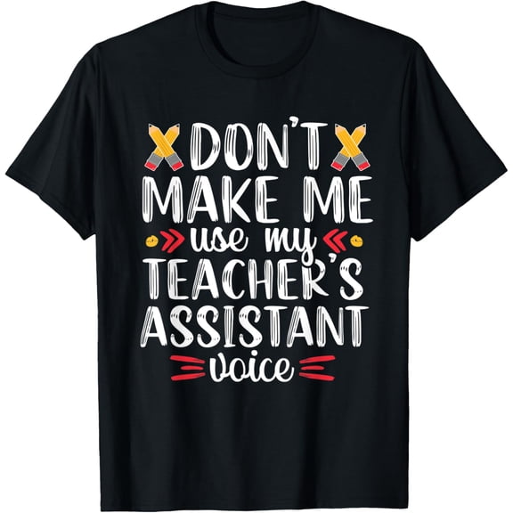 Teacher Assistant Voice Teaching School Appreciation Gift Men Women T-ShirtMen's and women's pure cotton short-sleeved shirts