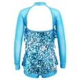 thumbnail image 2 of CHICTRY Kids Girls Sparkling Sequins Hip-Hop Jazz Dance Leotard Jumpsuit Performance Costume, 2 of 7