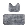 thumbnail image 3 of Linnome 2 Piece Mixed Color Bathroom Mat Set Extra Long Soft Water Absorption Non Slip Thick Washable for Toilet Shower, 3 of 6