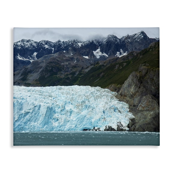 Stupell Industries Modern Frozen Glacier Photography Canvas Art, 20 x 16, by Daniel Sproul
