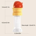 thumbnail image 3 of Silicone Spout Conversion Cap, Reusable Bottle Lid With Detachable Straw, for Hydration on The Go, Orange, 3 of 6